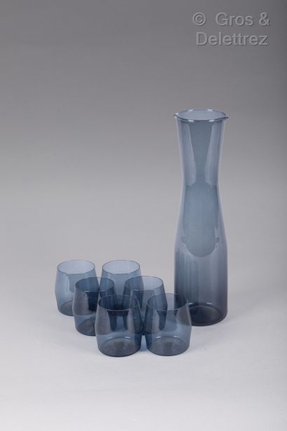 null Timo SARPANEVA (1926-2006) for Littala 

Water set composed of a pitcher and...