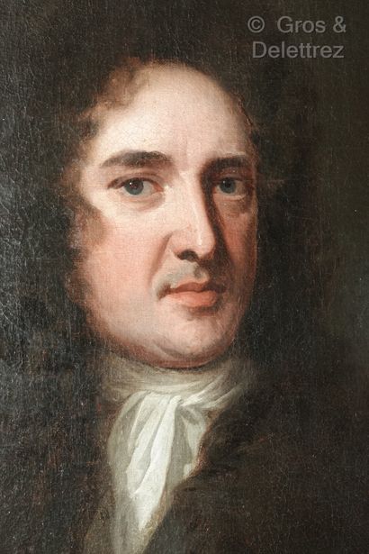 null École Française, vers 1700 

Portrait d'homme en perruque 

Huile sur toile...