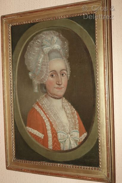 null French school, late 18th century

Woman with lace headdress and collar

Man...