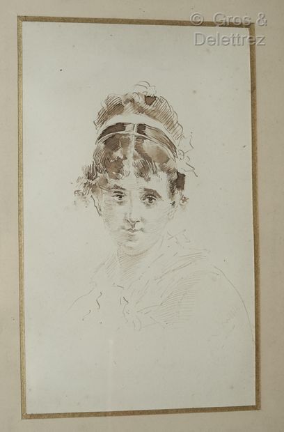 null French school end of 19th/beginning of 20th century

Portrait of a young woman...