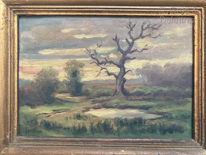 null FAUCHIER

Landscape with a tree

Oil on board signed lower left

16 x 22 cm