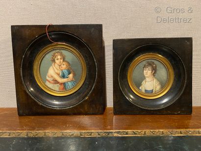 Deux miniatures modernes : 
- D'après Elisabeth...