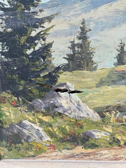 null Paul CORBET (1920-2005)

Châlet devant le Mont-Blanc

Huile sur toile signée...