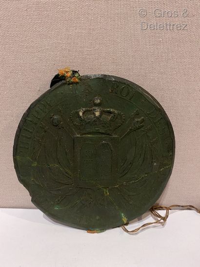 null Louis Philippe, King of the French

Important seal in green wax representing...