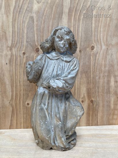 null 
XVth century





Angel with a tunic





Sculpture in imitation of limestone





Height...