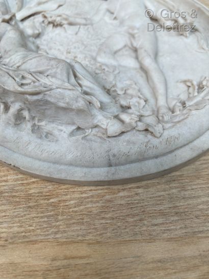 null Edward William WYON (1811-1885)

Oberon and Titania

Marble medallion carved...