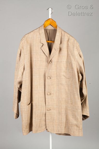 CERRUTI1881 Lot composé de deux vestes, l'une en lainage anthracite chinée blanc,...