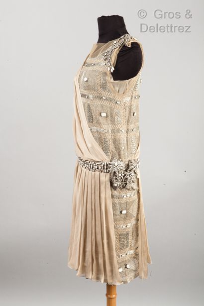 ALBERTA FERRETTI Robe de cocktail d'inspiration des années 30 en soie entièrement...