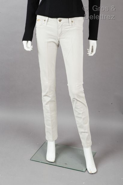 Robin's Jean, Rich, LTB 1948 Lot composé d'un jean gris clair, brodé de lurex or...