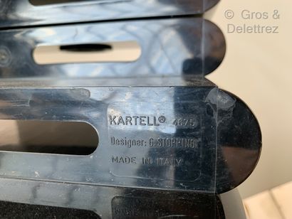 KARTELL / G. STOPPINO, modèle de Porte documents en plastique moulé noir

Signé du...