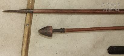 null - Deux lances Masaï

Long. 154 cm et 138 cm

- Sabre de cérémonie Hmong, le...