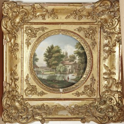 French school, 19th century

Landscape with...