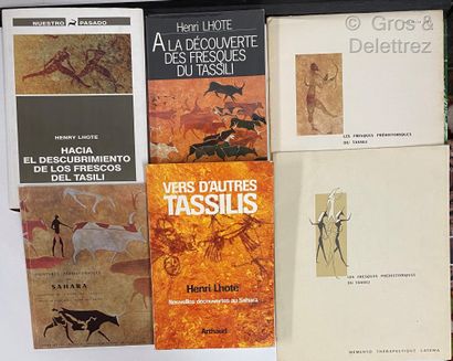 [ART RUPESTRE - TASSILI] Ensemble de 13 volumes.
