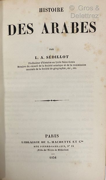 [HISTOIRE d'ALGÉRIE] Ensemble de 19 volumes dont : - Cornulier-Lucinière Général...