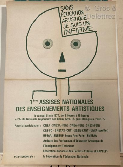 null Poster for the "1st national conference on artistic education


June 8, 1974,...