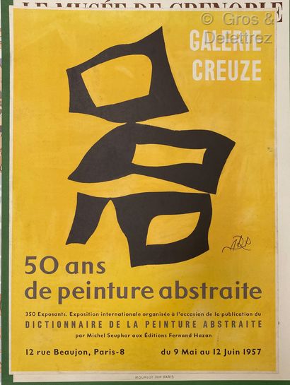 null ARP Jean (ill.)


"50 years of abstract painting 


Poster for the Creuze gallery,...