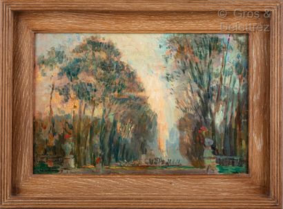 Albert Marie LEBOURG (1849-1928) 
Le Jardin du Luxembourg ; effet d’automne 




Huile...