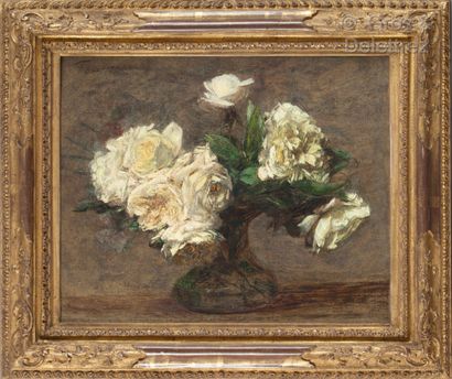Henri-Théodore FANTIN-LATOUR (1836-1904) 
Roses jaunes dans un vase




Huile sur...