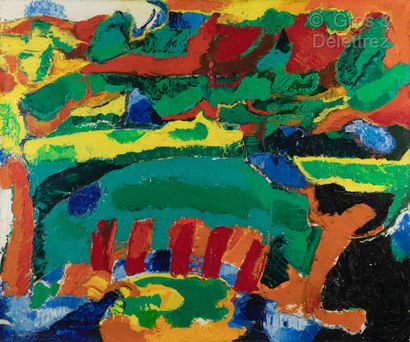 Maurice Wyckaert (1923-1996) 
Paysage II, 1966




Huile sur toile. 




Cachet atelier...