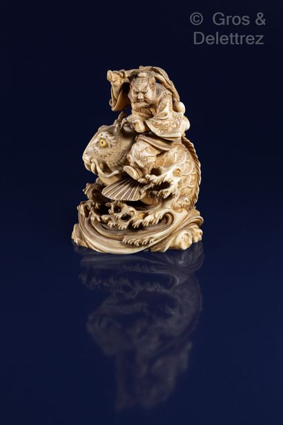 null Japon, fin de la période Meiji (1868-1912) icono	

Okimono en ivoire sculpté...