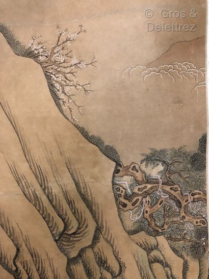 null Chine, XIXe



Shoulao sur un daim accompagné d'autres divinité dans un paysage...