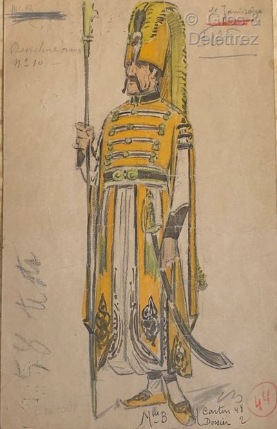 null Charles BETOUT (1869 - 1945)



The Janissary



Mixed technique on paper, signed...