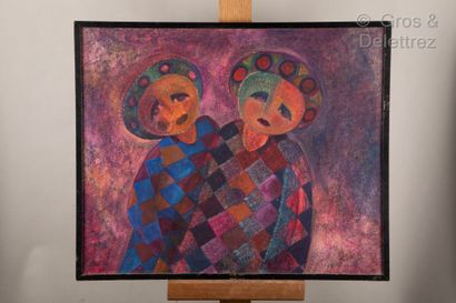 Simon AVISSAR (1938) 
Deux femmes 
Huile...