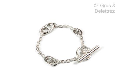 HERMES Paris made in Italy Bracelet " Farandole " in silver 925 thousandths, clasp...