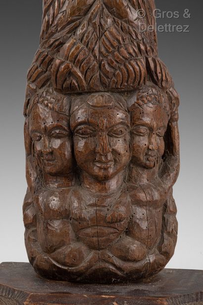 null Wooden sculpture of a Virgin with three angels at her feet.

18th century

Height...