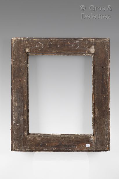 null Carved and gilded oak frame with Bérain decoration with sandblasted in the throat.

Louis...