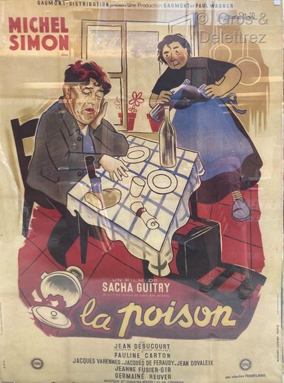 Sacha GUITRY LA POISON

Affiche de cinéma 

158 x 114 cm (petites déchirures) sous...