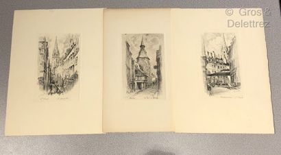 Manuel ROBBE (1872-1936) Inondation de Paris, 1910

Gravure

24 x 18 cm. petits acrocs

On...