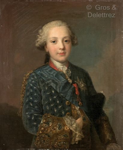 null Jean Martial FREDOU (1711-1795)	

Portrait du duc de Berry, futur Louis XVI	

Toile	

Sans...