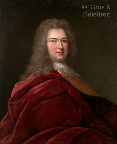 null Ecole FRANCAISE vers 1706, Bonot***	

Portrait d’un gentilhomme	

Toile anciennement...