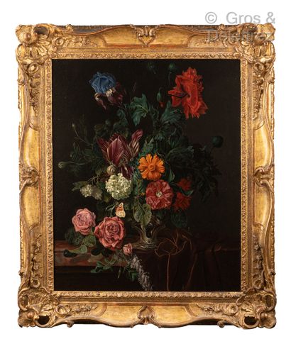 null 
Nicolaes LACHTROPIUS (vers 1656 - 1700)	




Bouquet de fleurs dans un vase...