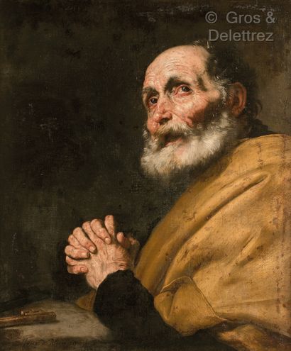 null Jusepe de RIBERA (Jativa 1588 - Naples 1656)

Saint Peter repenting

Canvas

Signed...