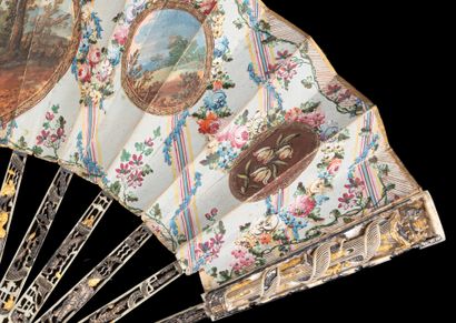 null The Fruit Harvest, Europe, ca. 1770-1780
Folded fan, the paper sheet painted...