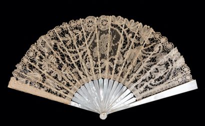 Two fans, late 19th century *One, the leaf...