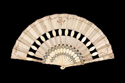  The court of Louis XIV, Europe, circa 1900 A folded fan, known as a "cabriolet",...