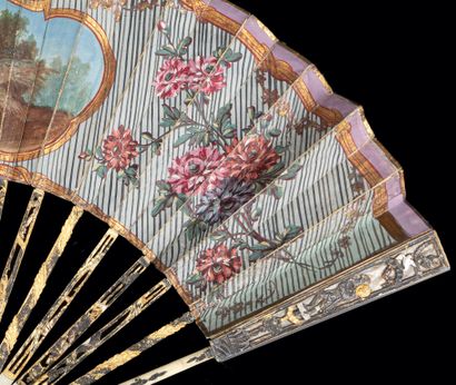 null The Child, Europe, ca. 1770-1780
Folded fan, the double sheet of paper painted...