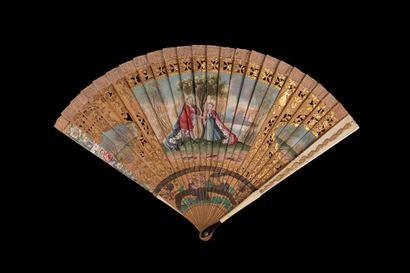 null The wedding of Louis XV and Marie Leszczynska, Europe, circa 1725 
Rare fan...