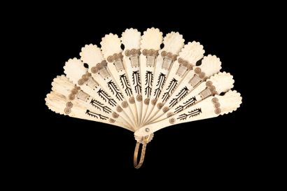  Three fans, Europe, 19th century *The first one, a doll's fan of the broken type...