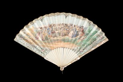 Two fans, 18th-19th century *One, the double...
