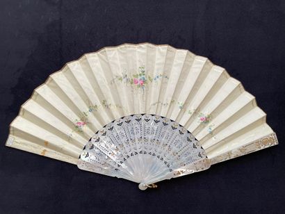null Songs in the garden, Europe, circa 1850
Folded fan, the leaf in lithographed...