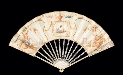 Two fans, Europe, circa 1770-1780 *Folded...