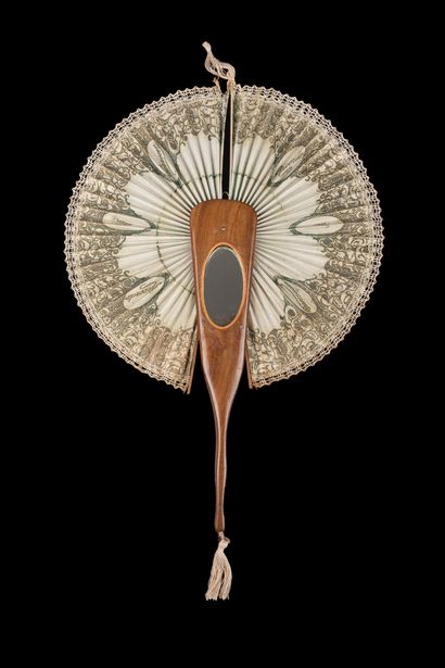 null "Ricordo di Sorrento", Europe, ca. 1900
System fan. The wooden case, decorated...