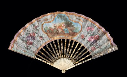 null The Child, Europe, ca. 1770-1780
Folded fan, the double sheet of paper painted...