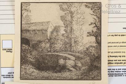 null Alphonse LEGROS (1837 - 1911)

-Sleeping man (2 copies). 

7 x 7,5 cm

-Landscape...