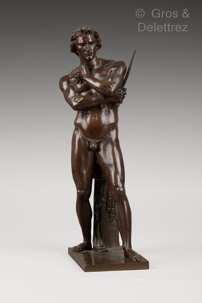 null Denis FOYATIER (1793-1863), after Spartacus Sculpture in brown patinated bronze...