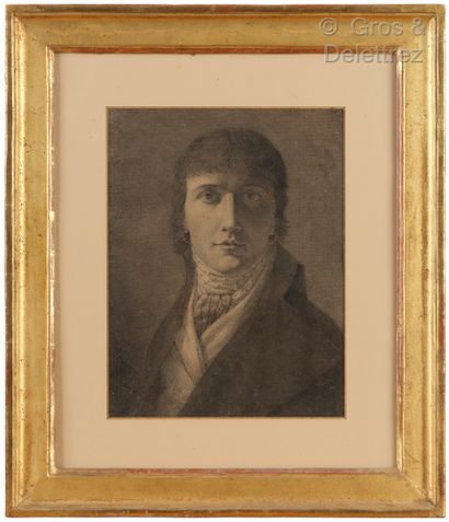 French school around 1800 Portrait of a young...